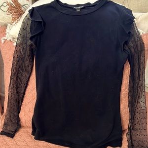 Small black Express top.